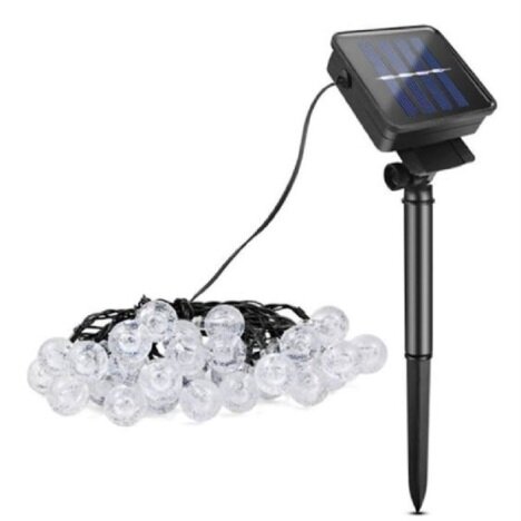 Instalatie solara LED, 50 globulete